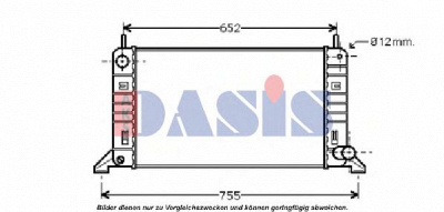 AKS DASIS 090630n -  Радиатор, охлаждение двигателя